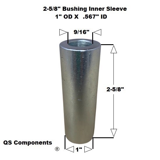 2 5/8" Width 9/16" Hole Polyurethane Bushing Kit