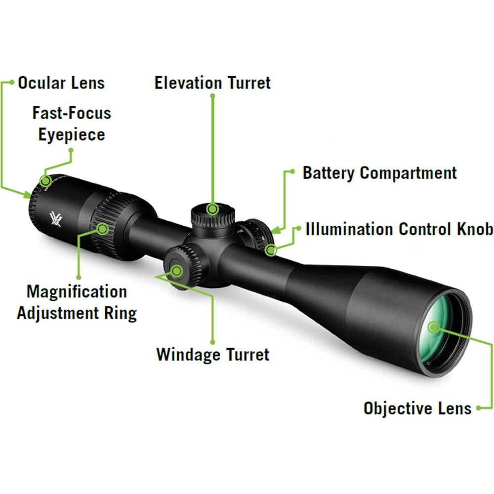 Vortex Optics Crossfire HD 1.5-5.5x32 Illuminated Dead-Hold 2A BDC MOA