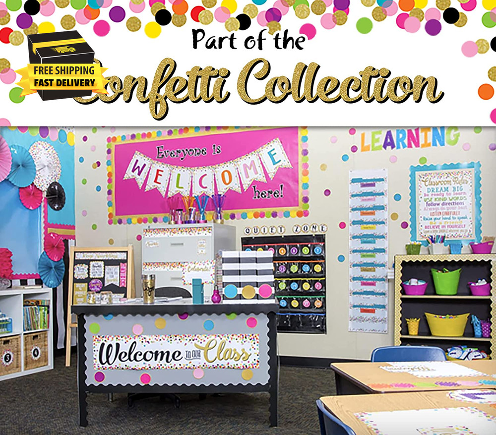 Confetti Welcome Postcards (8894) ⭐️⭐️⭐️⭐️⭐️