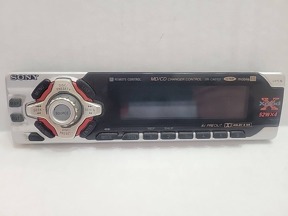 Sony XR-CA610X FACEPLATE ONLY