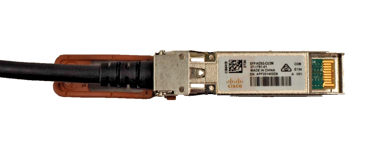 Cisco SFP-H25G-CU2M 37-1791-01 25GBASE-CU SFP28 2M Direct Attach Cable