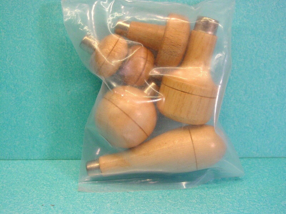 Woodcarving Replaceable Handles and/or Knobs Only -  6 Pieces 1 Palm Set