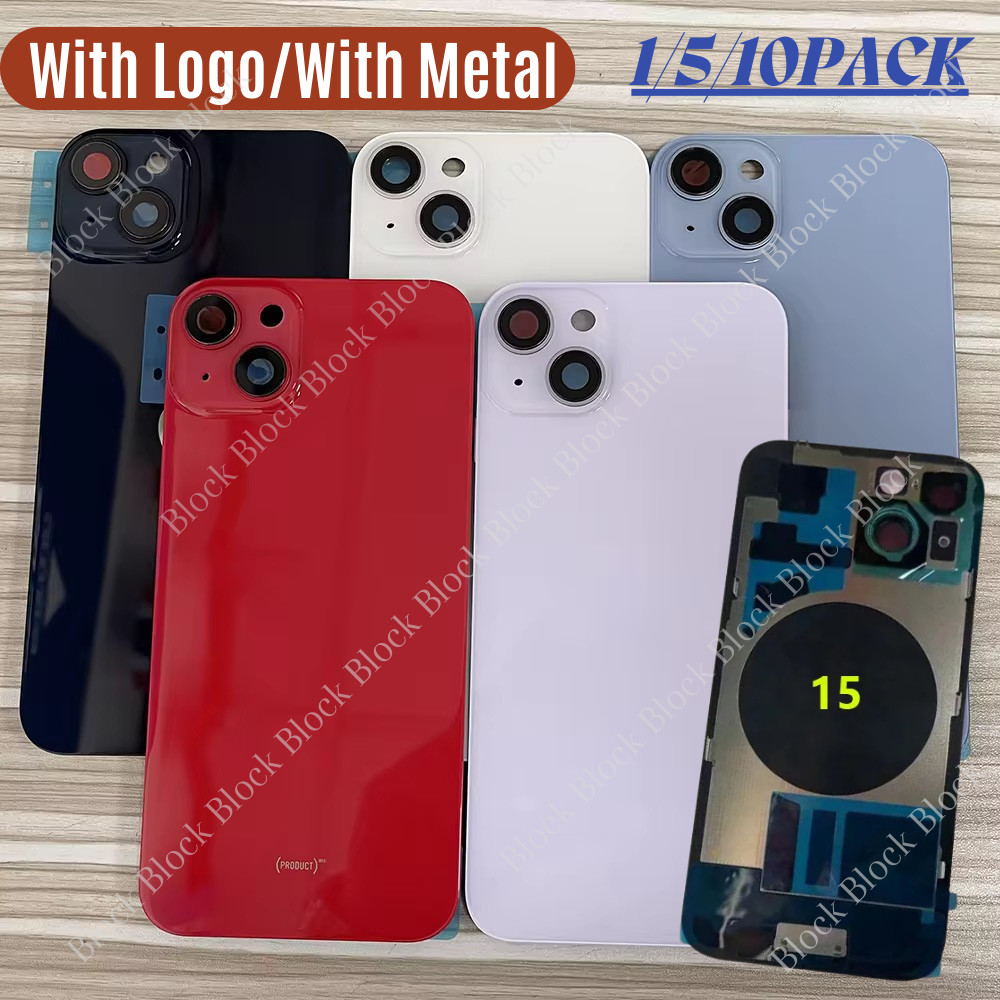 Replacement Rear Back Glass Big Hole For iPhone 14/14 Plus /15/Pro Max Cover Lot