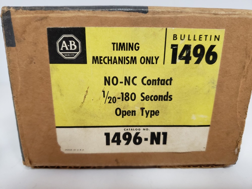 ALLEN BRADLEY 1496-N1 PNEUMATIC TIMER MODULE NO-NC CONTACT