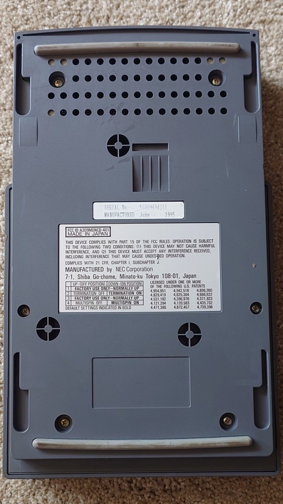 NEC MultiSpin 3Xp External CD-ROM Drive 1995