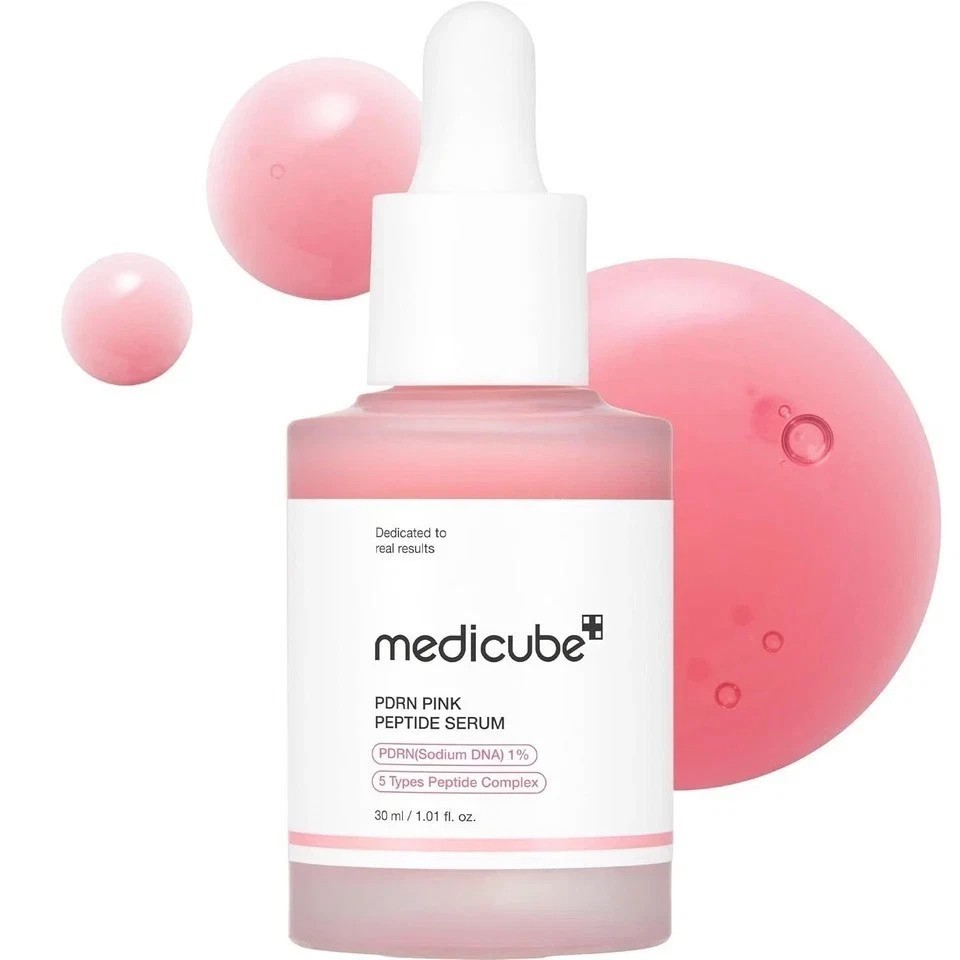 'Medicube PDRN Pink Peptide Serum 1.01 fl oz– SALMON DNA For Anti-Aging Care