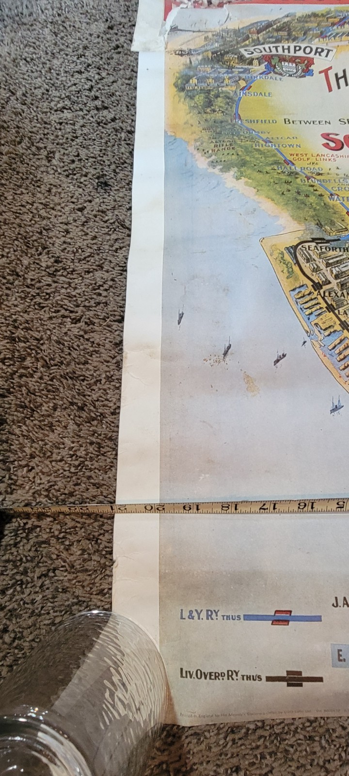 The Liverpool Overhead Railway Poster Lancashire Yorkshire Southport 2/79