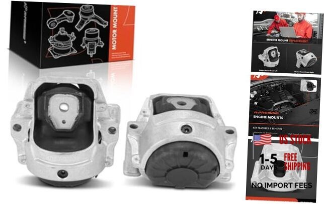 2PCS Front Left and Right Engine Motor Mount Kit Compatible with Audi A4