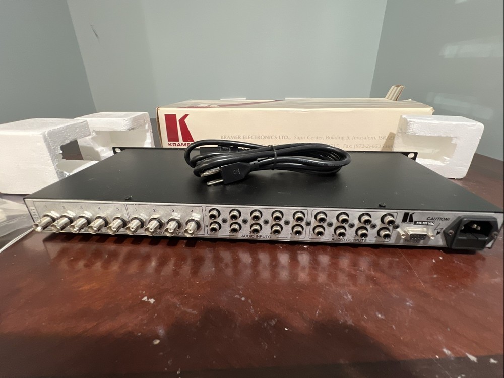 Kramer Electronics VIS- 5x4 Vertical Interval Audio Video Switcher VIS5x4