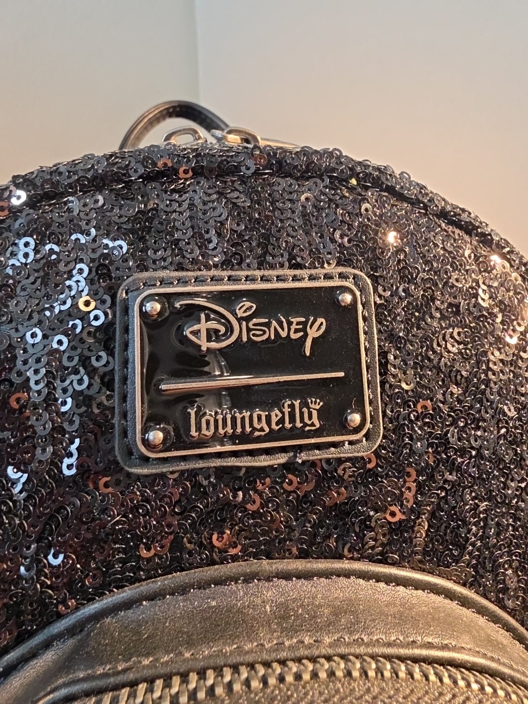 Loungefly Disney Villains Maleficent Dragon Sequin Snow Globe Mini Backpack