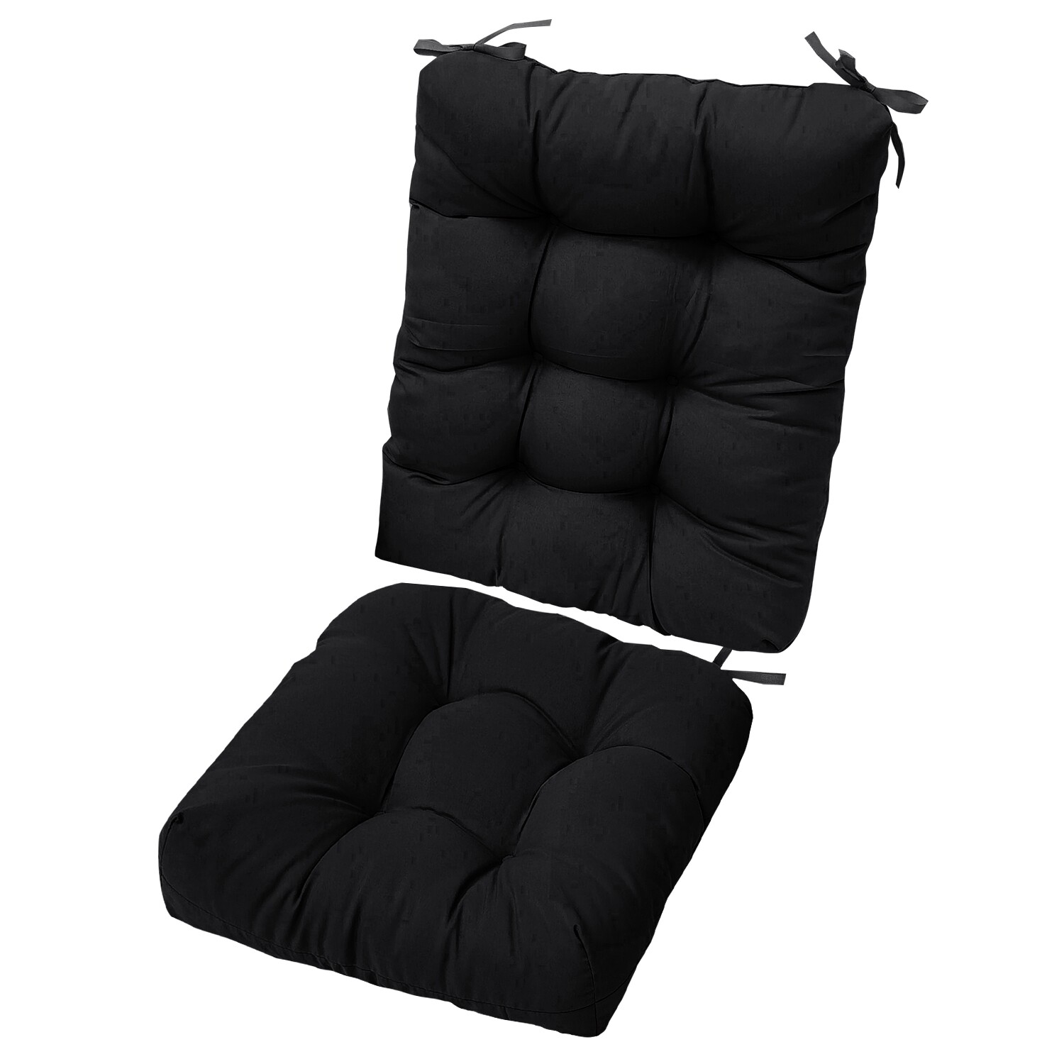 2-Styles In/Outdoor Deck Lounge Chair Cushion Tufted Rocking Recliner Padding