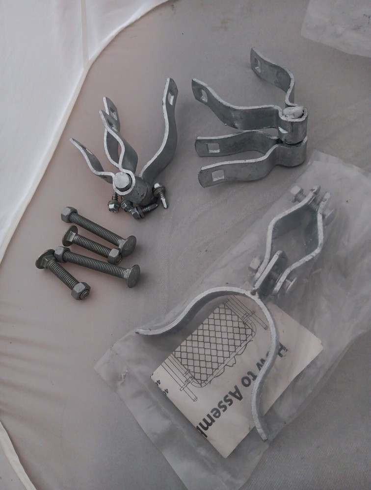 1-3/8" Chain Link Gate Hinge & Gate Latch Kit, Include 1-3/8" Gate Frame
