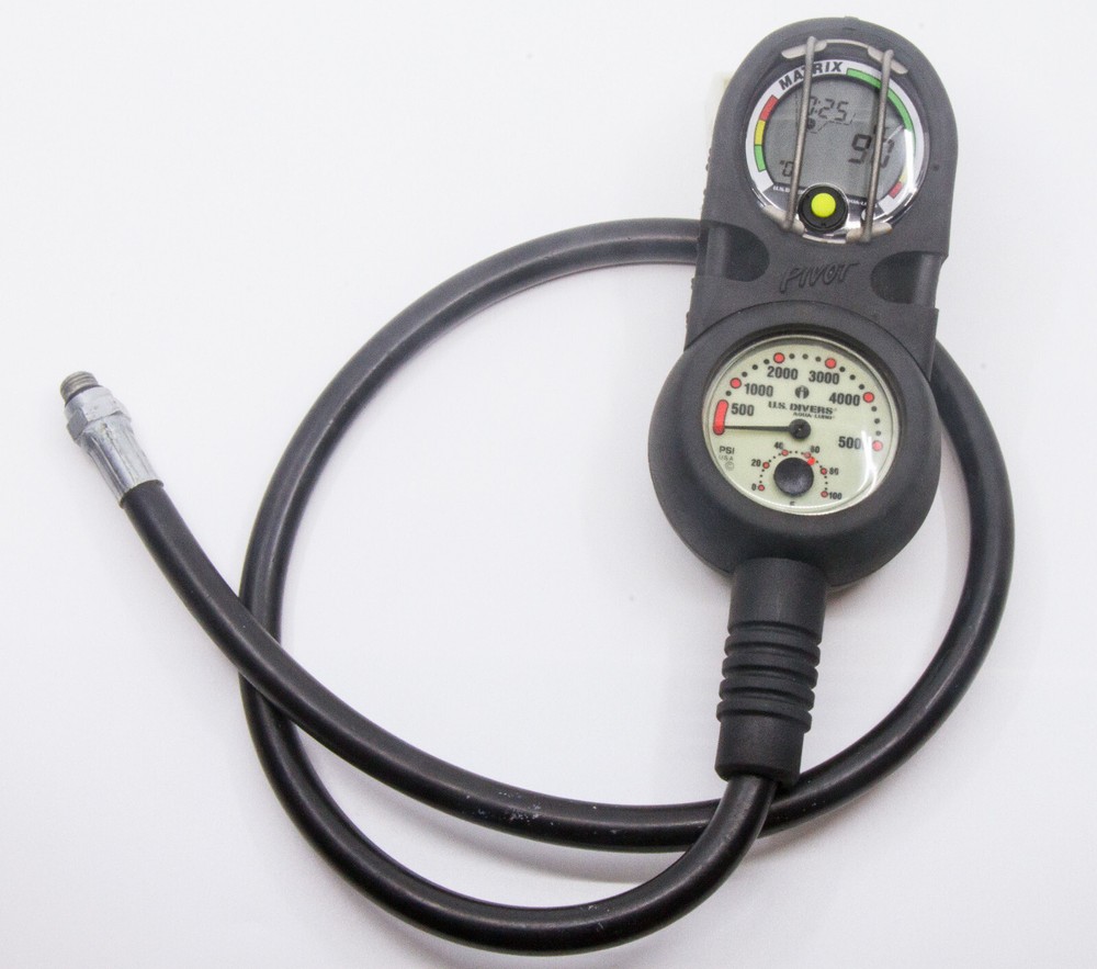 US Divers / Aqua Lung Matrix Pivot Gauge Console Scuba Diving Computer