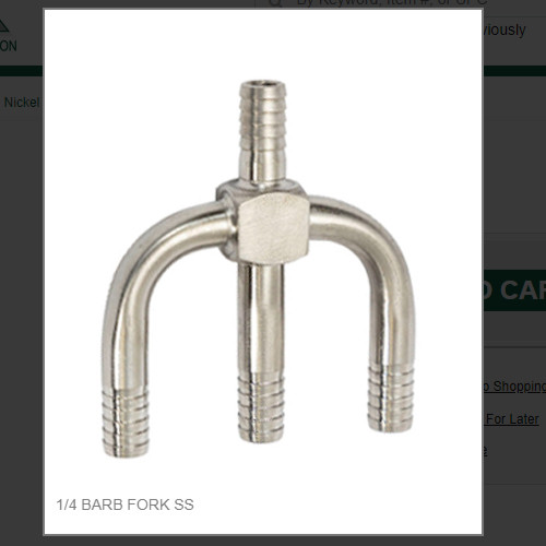 1/4 BARB FORK SS # 7106