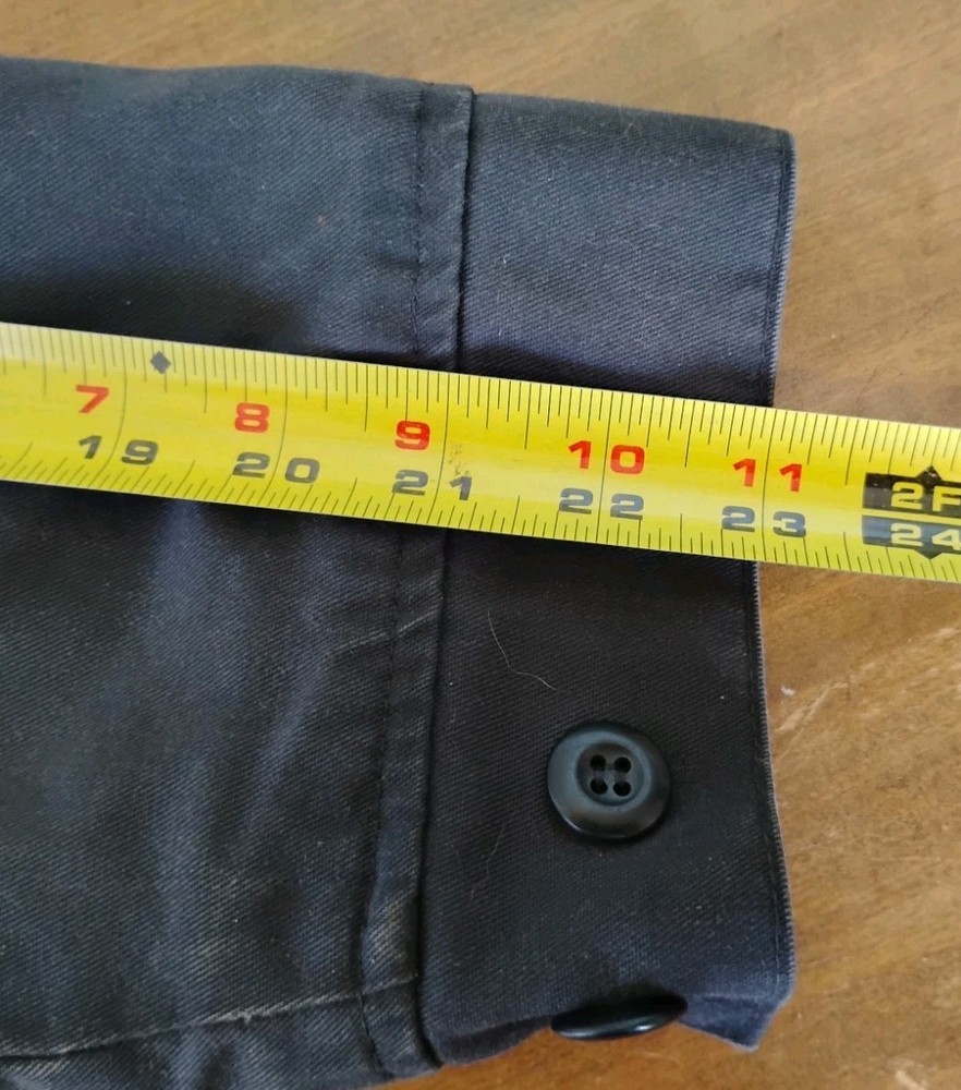 Tires Plus Work Uniform Quilted Jacket Coat Large Gray Full Zip