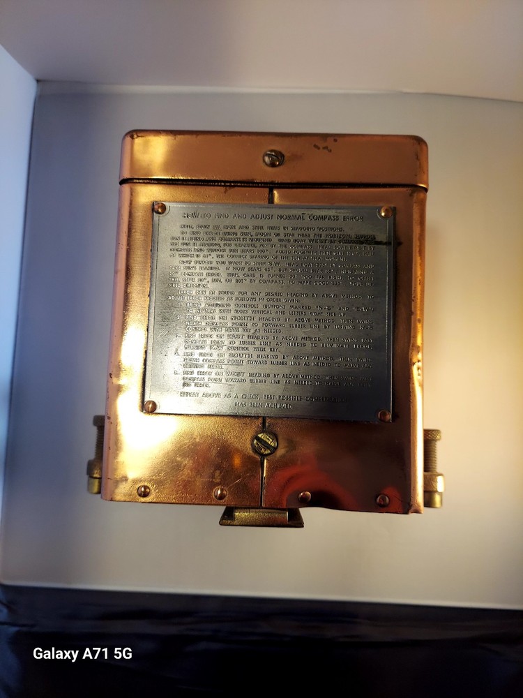 John E. Hand & Sons Co. Copper Ship Compass Model 24721