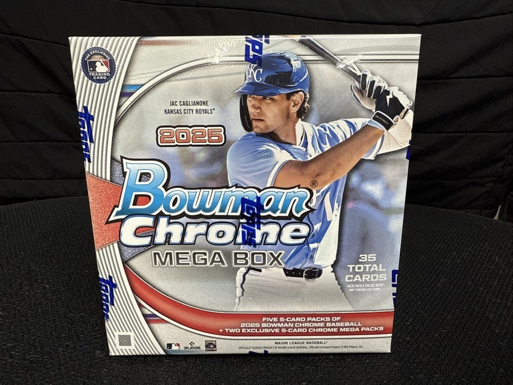 2025 Bowman Chrome Baseball Mega Box.