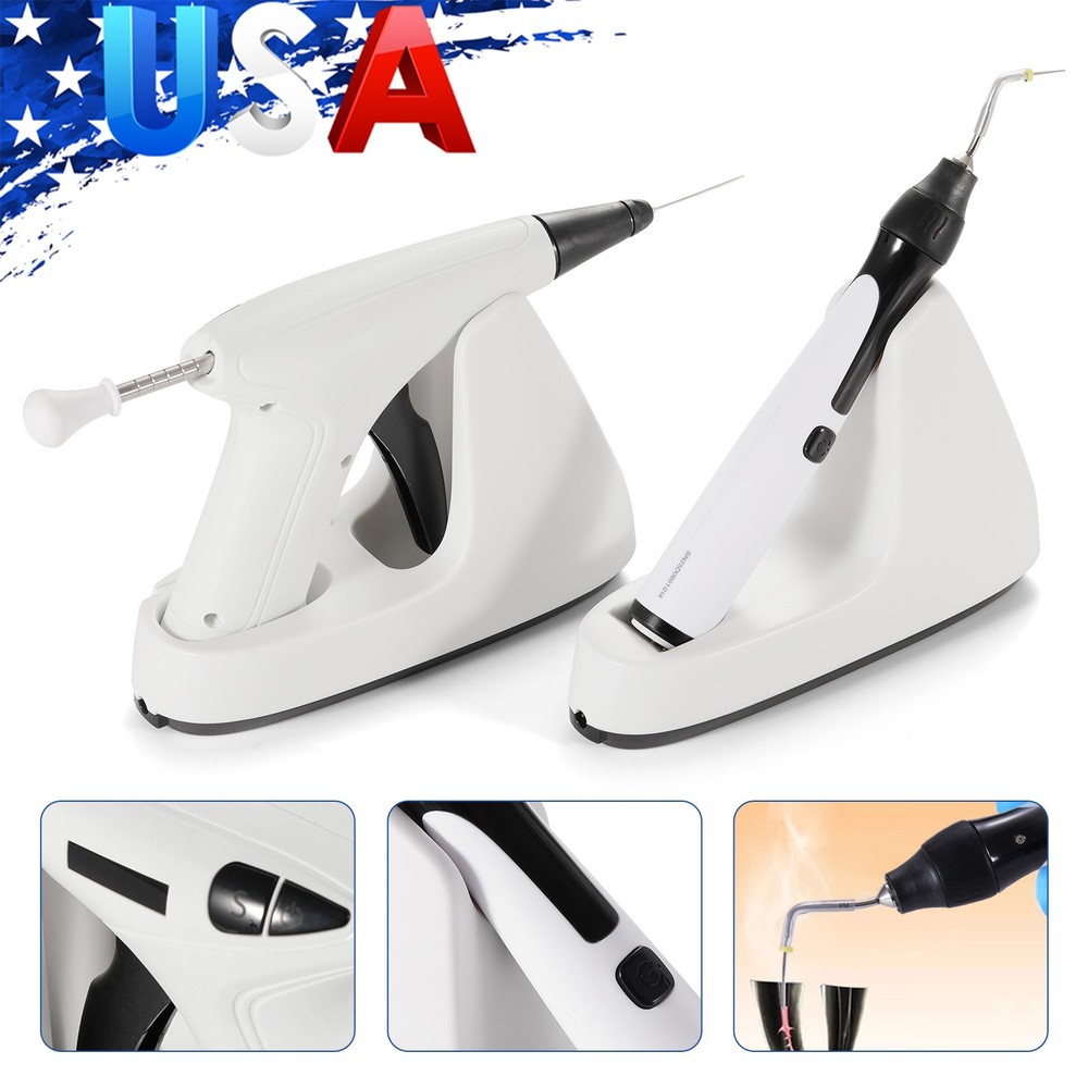 Dental Endo Obturation System Heated Pen+Tips /Hand Plugger /Gutta Percha Points