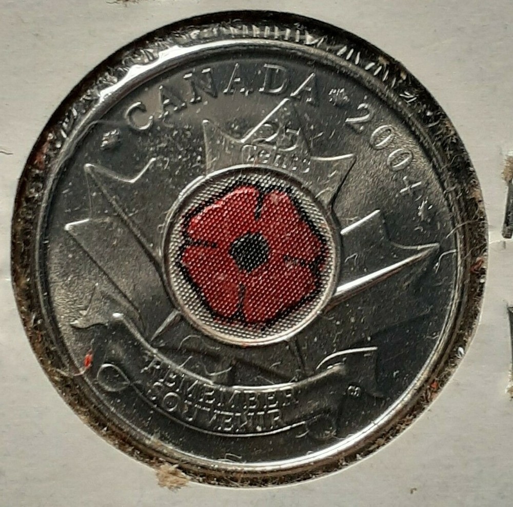2004  QUARTER CANADA  POPPY