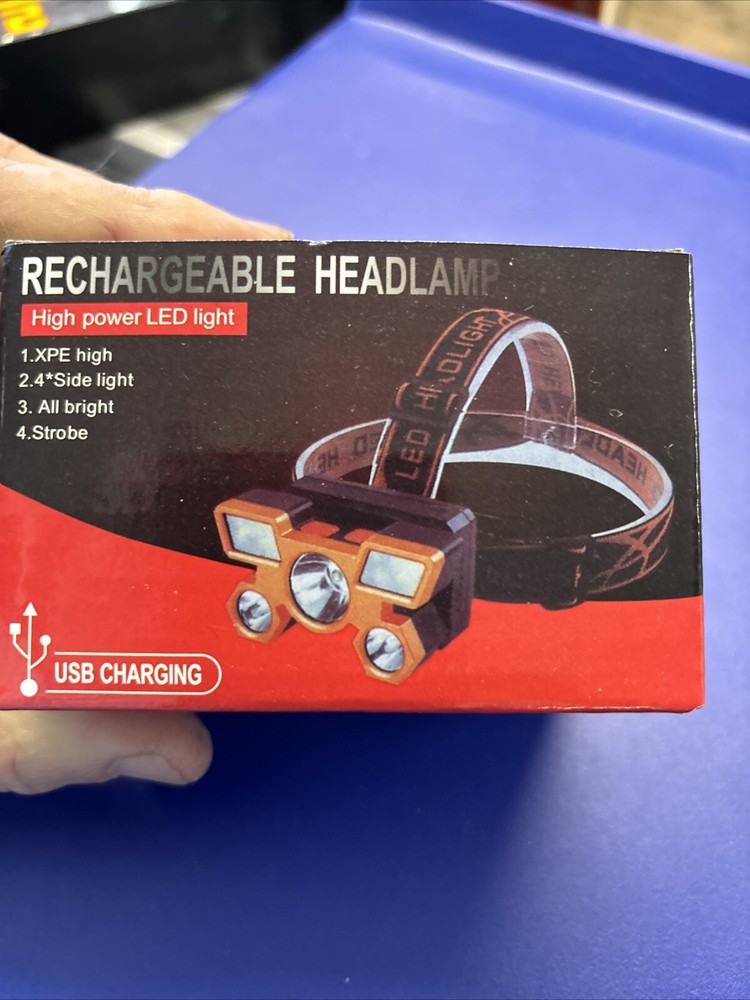 High Power Rechargeable Head Lamp Multiple Bulbs Listed 10/13