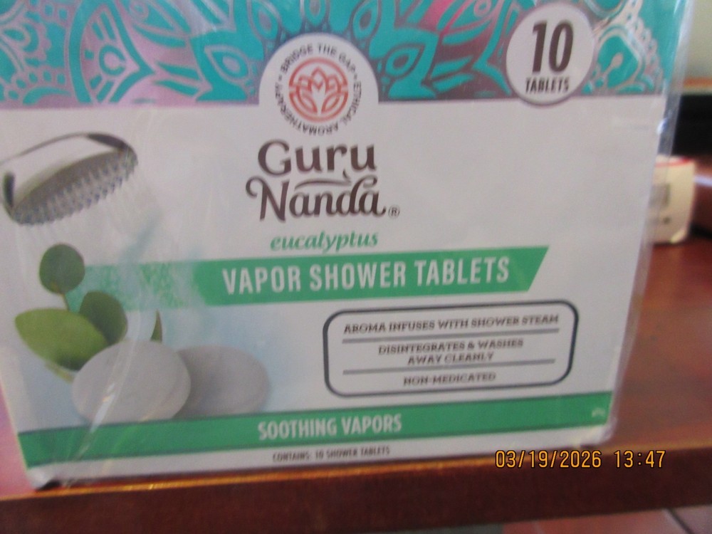 GuruNanda Eucalyptus Vapor Shower Tablets, Clean-Dissolving Aromatherapy Shower