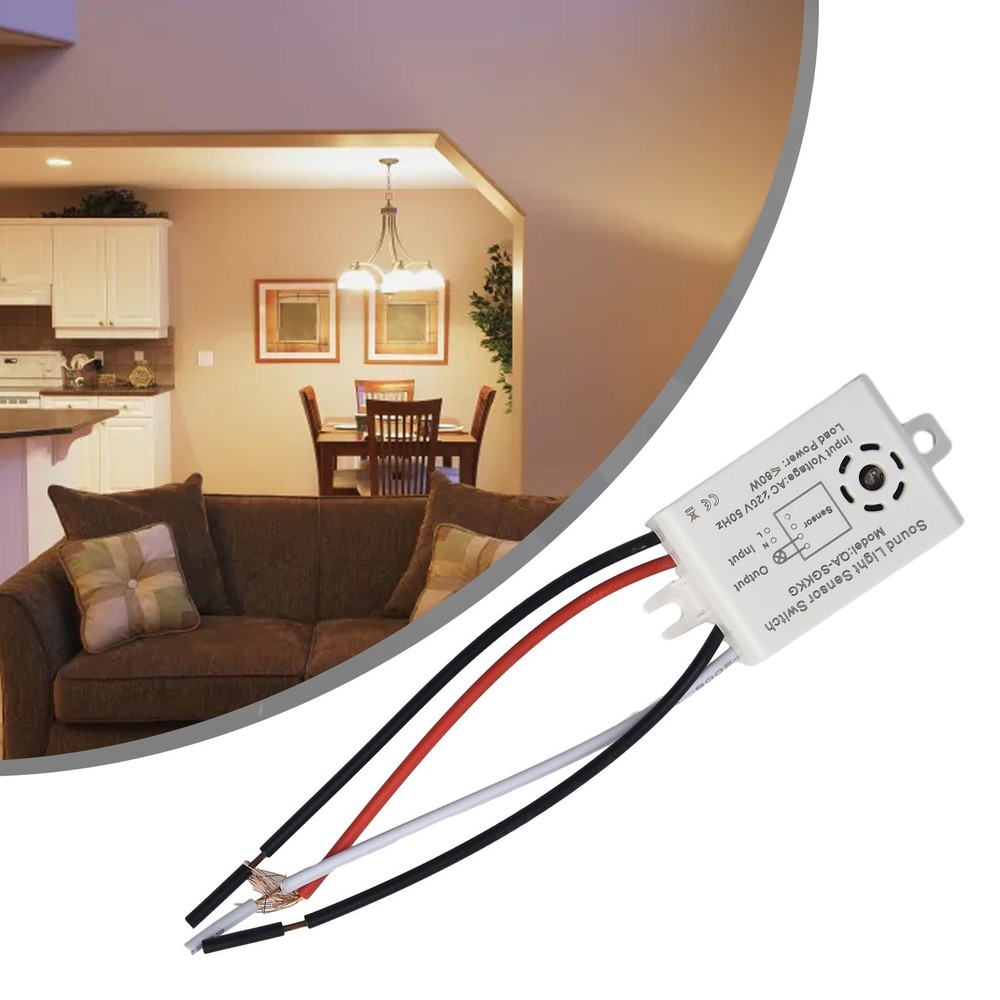 1 Pc Sound Voice Sensor Switch Indoor Automatic Voice Control Sensor Switch