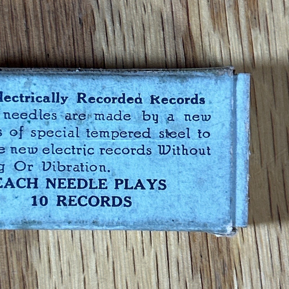 Antique Electro-phonic Phonograph Needle Package Original Medium Tone
