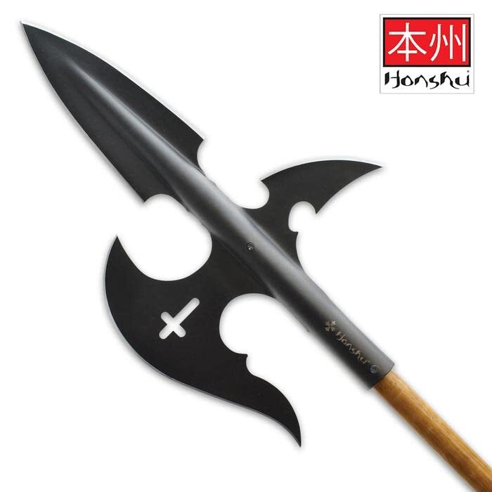 Honshu Halberd Spear Head Only in High Carbon Steel, New