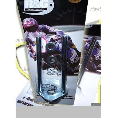 R&G Paddock Stand Hooks Silver (12mm Bar - Pair) Universal