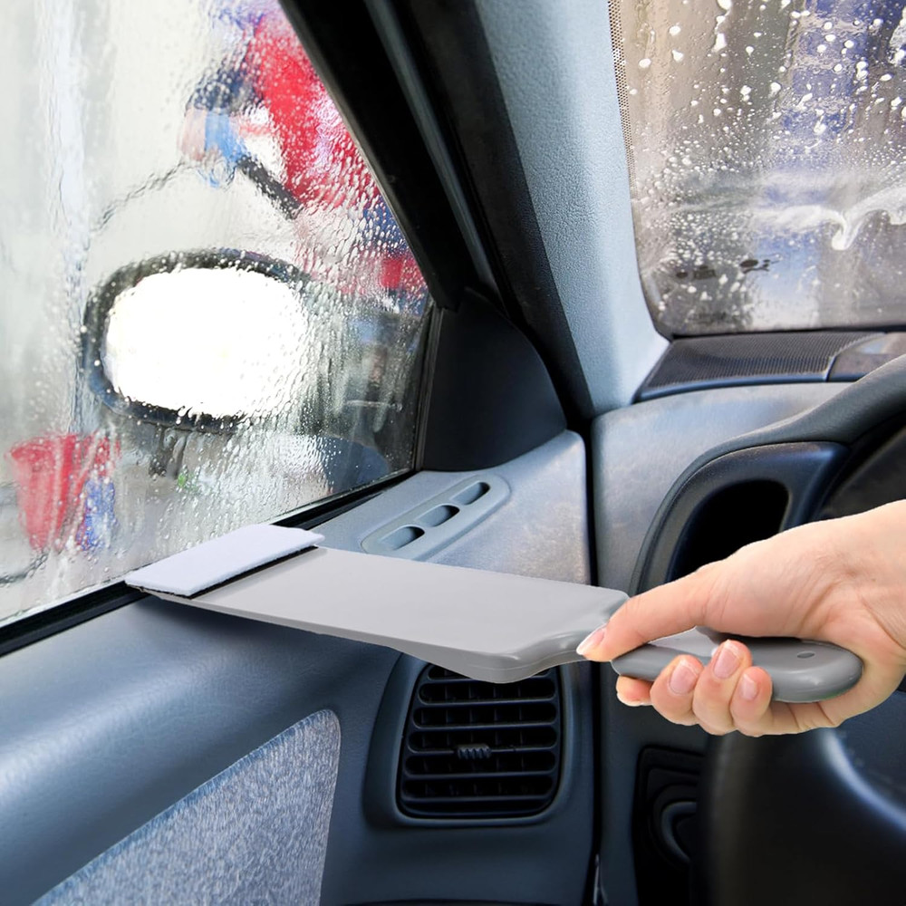 3 Pcs Window Tint Tools Long Handle Auto Bulldozer Squeegee Scrubber Paddle Flat