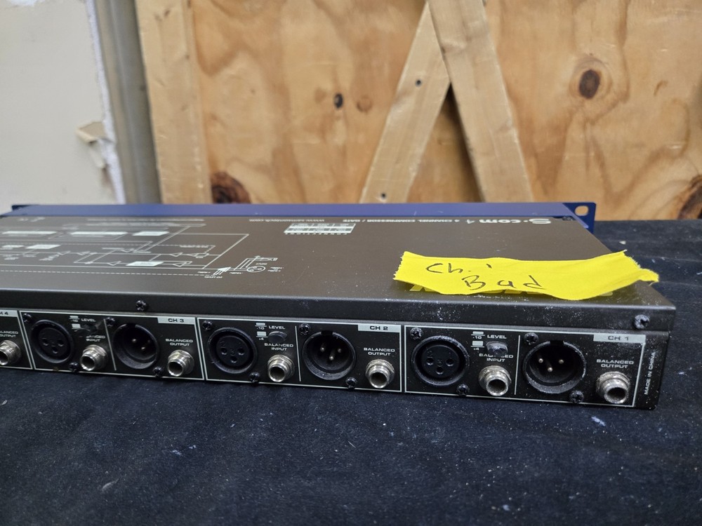 Samson S-Com 4 Four Channel Compressor/Gate - Ch. 1 is BAD - Please Read