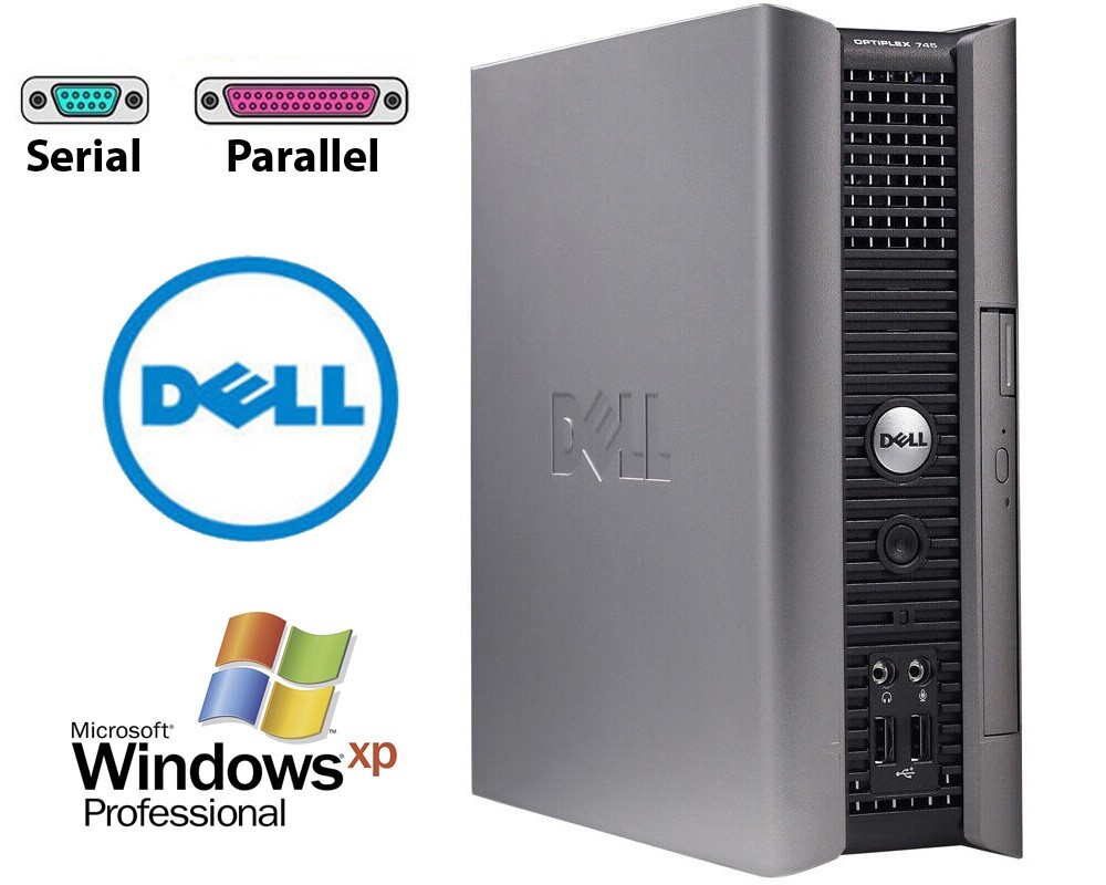 Dell OptiPlex USFF Computer RS232 Serial and Parallel Port Windows XP Pro
