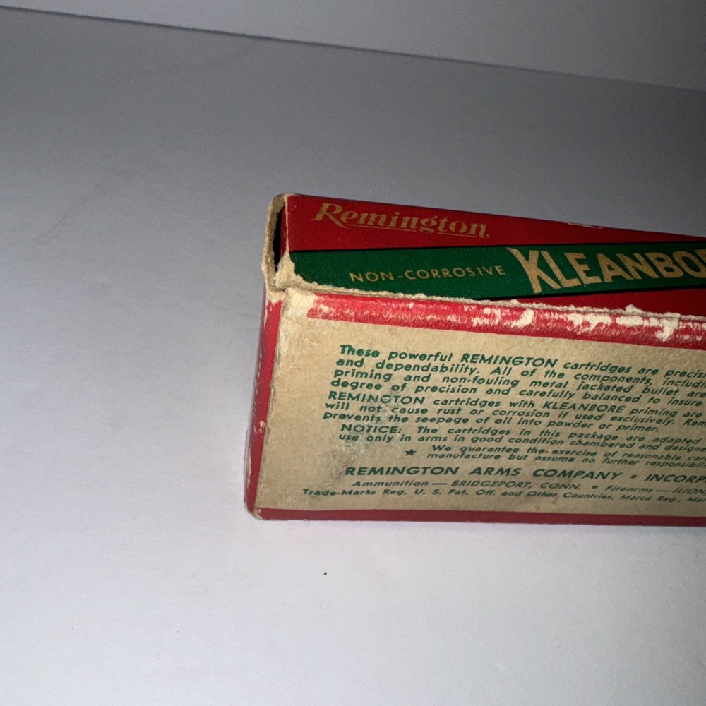 Empty Ammo box Remington Kleanbore 222 Remington