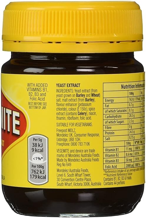 New Vegemite 220g x 12 pack made in Australia