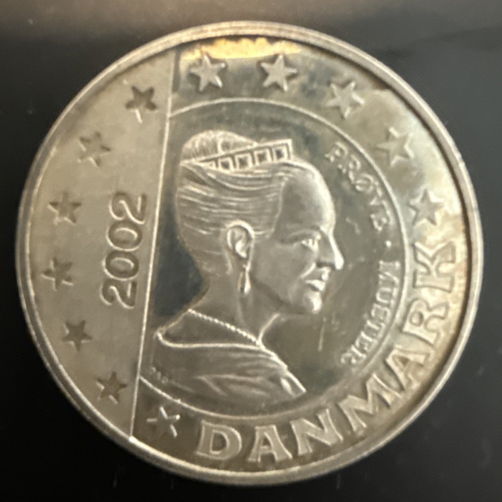 2002 Denmark 5 Euro Silver Pattern Coin