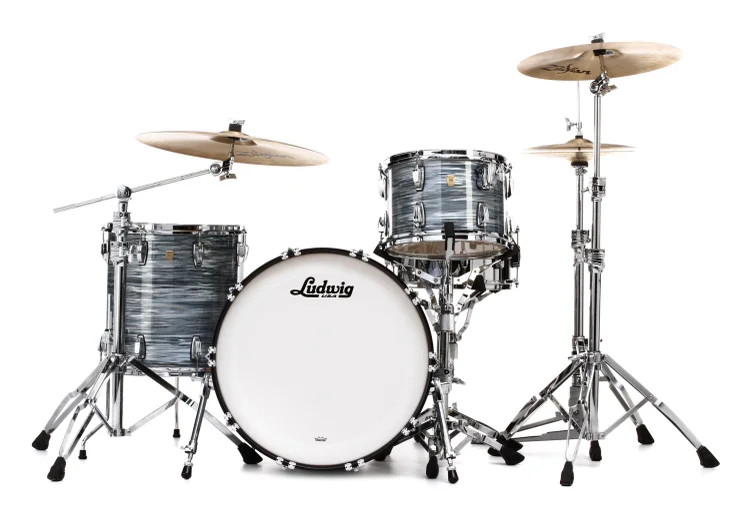 Ludwig Classic Maple Fab 22 Shell Pack - Vintage Blue Oyster