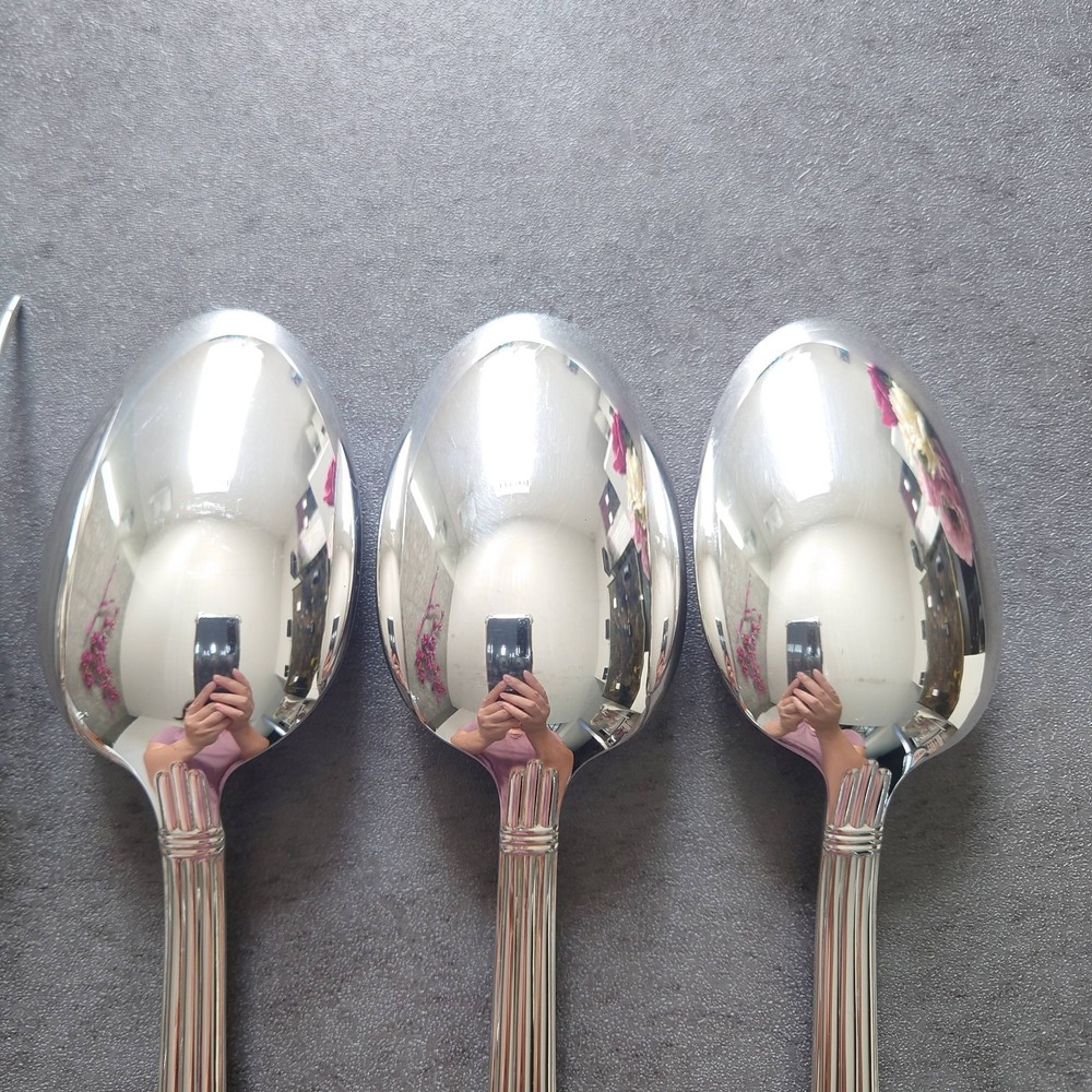Christofle Aria 9pcs Silverplate Flatware Table Knife Fork Spoon Excellent