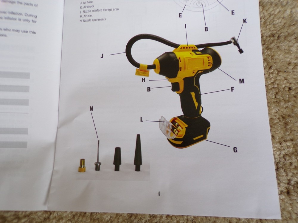 byczone Cordless Air Compressor (no battery, Tool Only) @h4