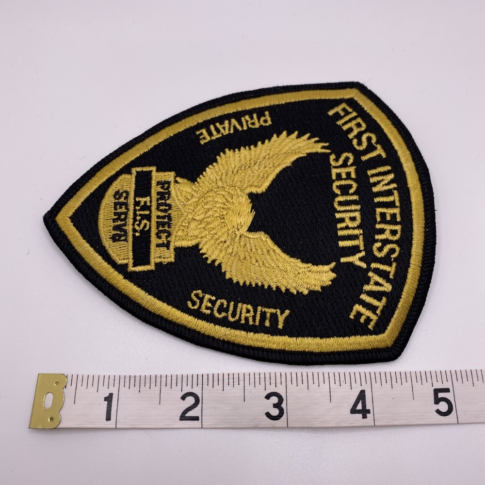 First Interstate Security, Private Security, Embroidered Patch Crest Emblem