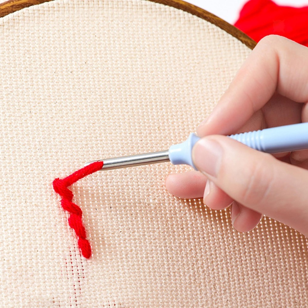 Embroidery Punch Needle Embroidery Weaving Tools Practical Needlework Needle