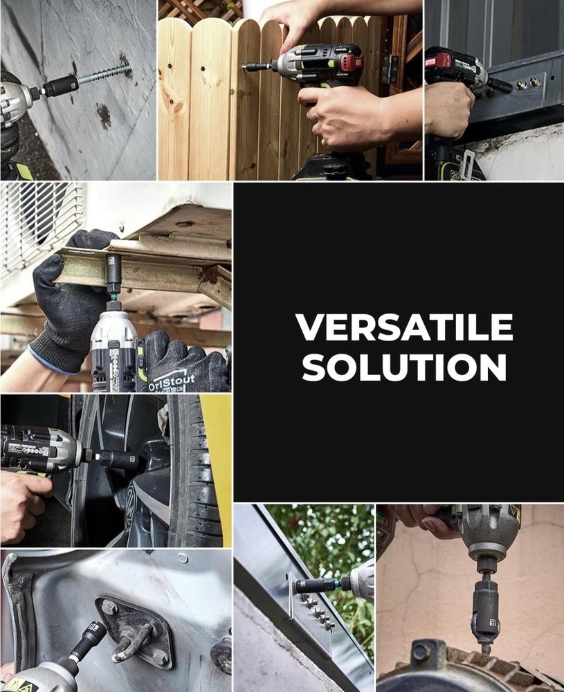 Toolant Magnetic Nut Driver Set SAE Metric Impact Drill Socket Bit Set w Case