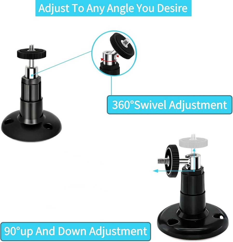 Universal Camera Mount Bracket with VHB Adhesive - Rust-Resistant, Easy Install