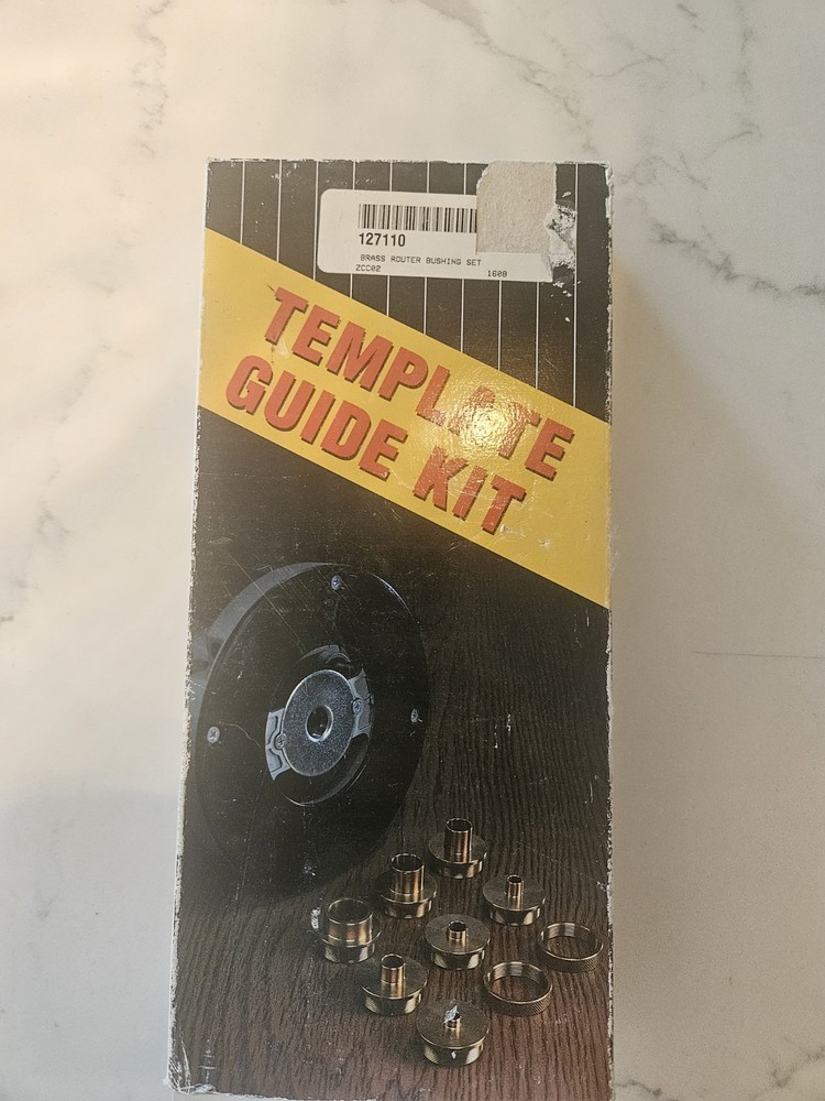 Brass Router Bushing Set 9 Piece Templete Guide Kit 127110