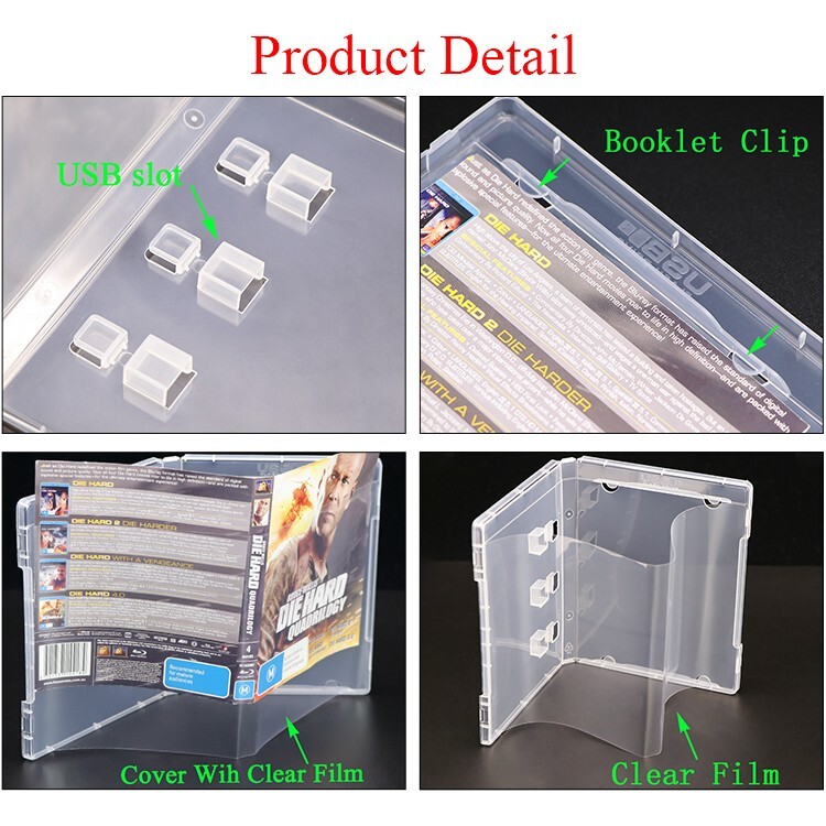 2pcs Plastic USB Flash Drive Packaging Pendrive Protector Case 3 USB-Stick Box