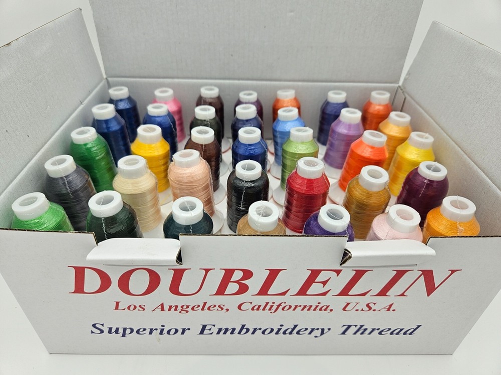 Doublelin Polyester Embroidery Thread, 120D/2, 40 wt, Hight Strength Thread