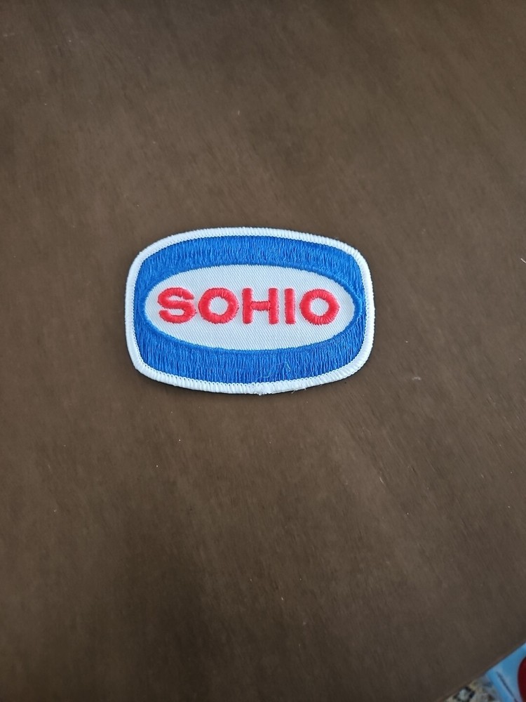 vintage SOHIO Embroidered Uniform Patch 3" x 2"