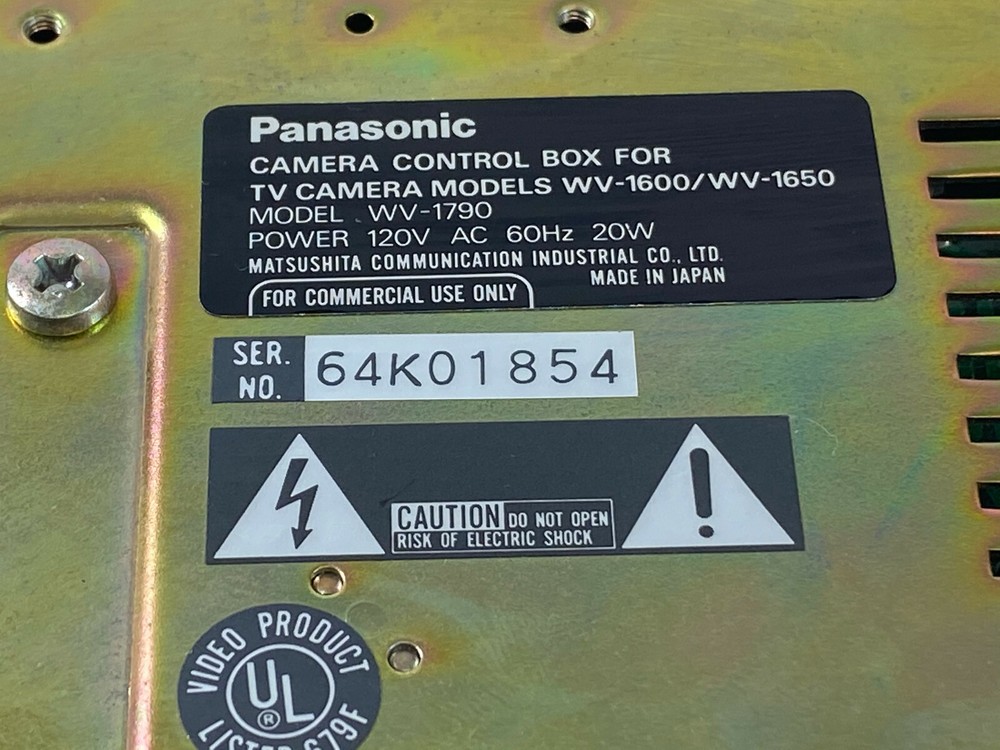 T6: PANASONIC CAMERA CONTROL BOX WV-1790