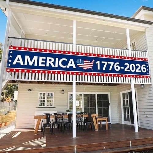 250th Anniversary Banner 120" x 20" America 1776-2026 USA 250 Years Birt