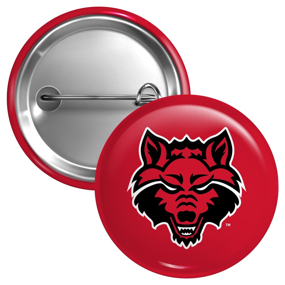 Arkansas State Button Pin - 3 Size Options