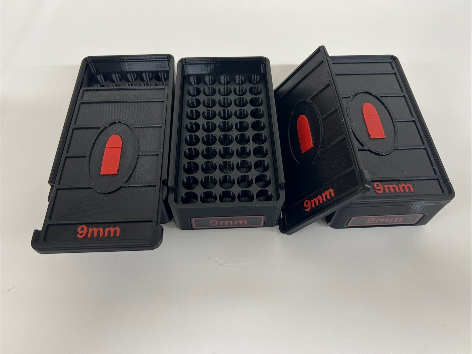 Stackable 9mm  Ammo Box 50rd Capacity (3 Pack)
